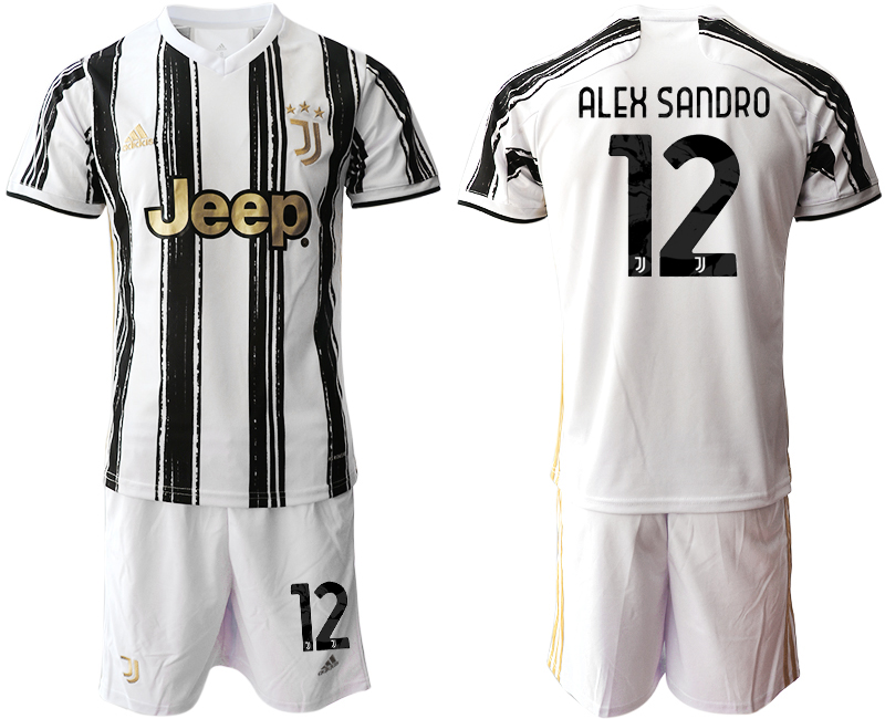 Men 2020-2021 club Juventus home #12 white black Soccer Jerseys->juventus jersey->Soccer Club Jersey